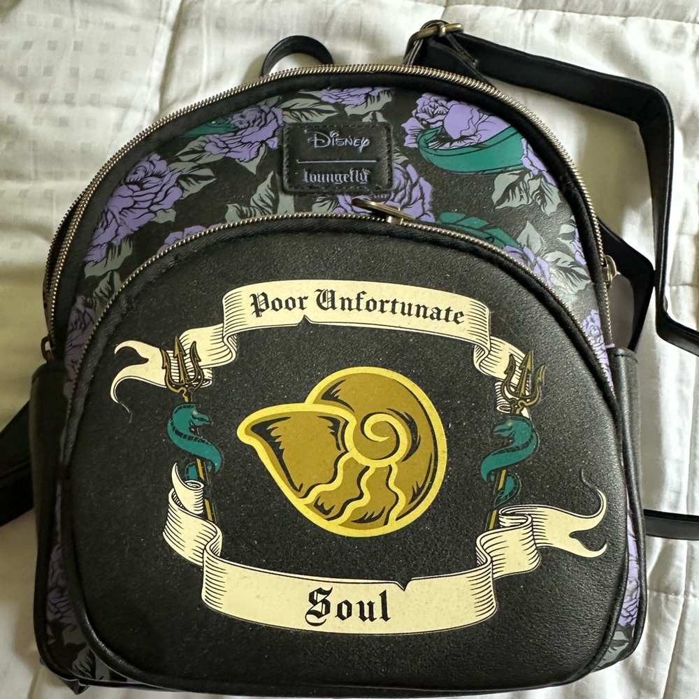 Loungefly Disney Little Mermaid Ursula Poor Unfortunate Soul Backpack NWOT